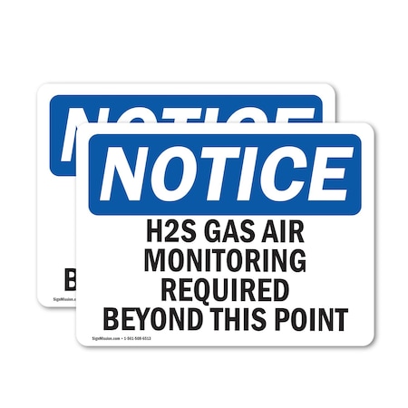 Signmission 7 in Height, 10 in Width, Vinyl Decal, Rectangle OS-2PACK-NS-D-710-L-13184